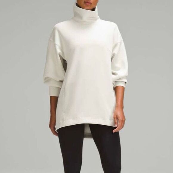 lululemon athletica Tops - Lululemon Modal Blend Turtleneck Tunic Bone Cream 10